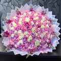 300 White/Pink/Purple Snapdragon on Pink Trans